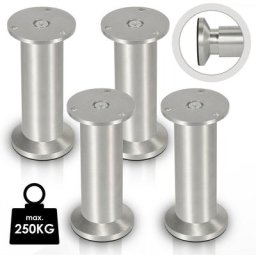 4X pieds en épingle Pieds de meuble Canapé Pied de support Pied d'armoire Réglable Armoire Pied de