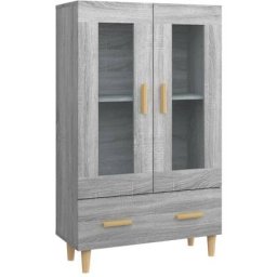 Buffet Sonoma gris 70x31x115 cm Bois d'ingénierie Vidaxl Sonoma gris