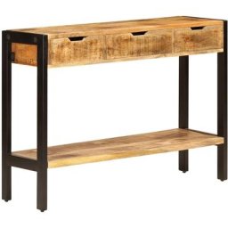 Buffet avec 3 tiroirs 110x35x75 cm Bois de manguier massif Vidaxl n/a