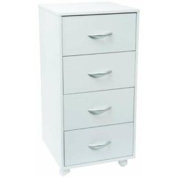 Meuble blanc 4 tiroirs sur roulettes Werkapro