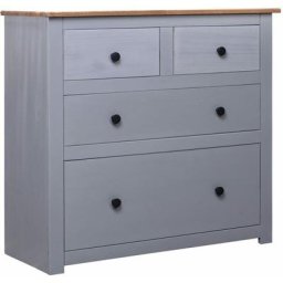 Vidaxl - Buffet Gris 80x40x83 cm Pin Gamme Panama Gris