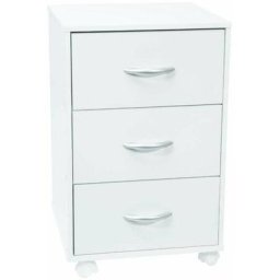 Meuble blanc 3 tiroirs sur roulettes Werkapro