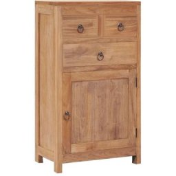 Buffet 50 x 30 x 90 cm Bois de teck massif Vidaxl Brun