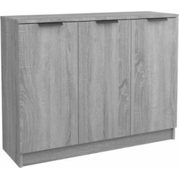 Buffet Sonoma gris 90,5x30x70 cm Bois d'ingénierie vidaXL - Sonoma gris