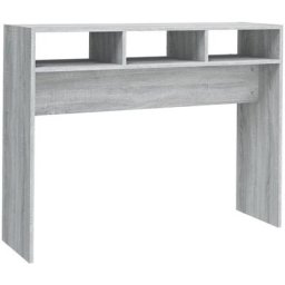 Table console Sonoma gris 105x30x80 cm Bois d'ingénierie vidaXL - Sonoma gris
