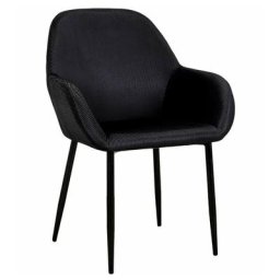 Fauteuil - l 55.7 cm x l 59.2 cm x h 85 cm - Giulia - Noir - Livraison gratuite - Noir