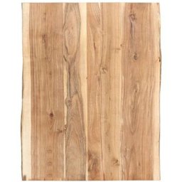 True Deal - Dessus de table Bois d'acacia massif 80x(50-60)x3,8 cm