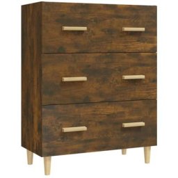 Buffet Chêne fumé 70x34x90 cm Bois d'ingénierie Vidaxl Chêne fumé