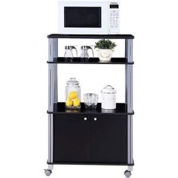 Costway - Meuble de Rangement Etagère de Cuisine Roulant en Bois Chariot de Cuisine de Service