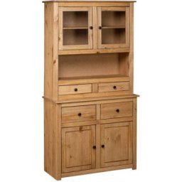 Buffet haut 93x40,5x180 cm Pin Gamme Panama Vidaxl Marron