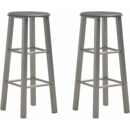 Tabourets de bar lot de 2 anthracite mdf Vidaxl Anthracite