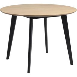 Roxana Table de salle à manger en chêne plaqué.