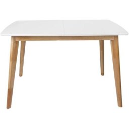 Lúzete - table extensible gunbritt - Blanc - Naturel
