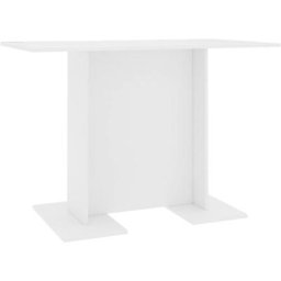 Table de salle à manger Blanc 110 x 60 x 75 cm Bois ingénierie Vidaxl White