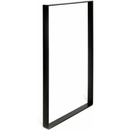 Pied industriel pour meuble en acier pores noirs Dimensions 38540710mm Hauteur : 71 cm 1 unité
