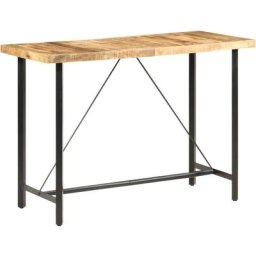 Vidaxl - Table de bar 150x70x107 cm Bois de manguier brut n/a