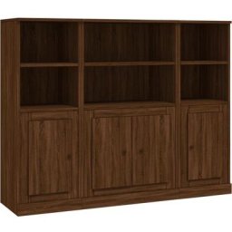 Buffets 3 pcs chêne marron bois d'ingénierie Vidaxl Chêne marron
