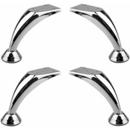 Cyclingcolors - 4x Pied de meuble en métal style moderne design allongé Meuble tv Canapé Buffet