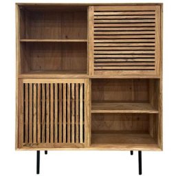 Buffet bar en bois d'acacia Salta - Marron