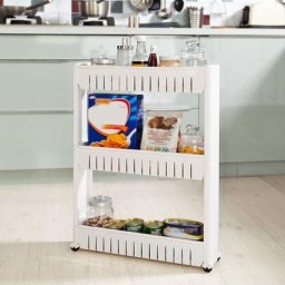 Bathrins - desserte de cuisine, meuble rangement cuisine, etagere meuble, chariot de niche, 3