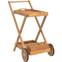 Vidaxl - Chariot à thé 54x87x90 cm bois massif d'acacia Brun
