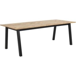Brips Table de salle à manger en chêne plaqué.