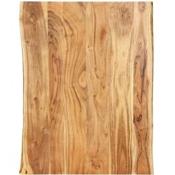 Plateau De Table Dessus de table | Bois d'acacia massif 80x(50-60)x2,5 cm 24901 - Brun