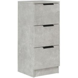 Buffet Gris béton 30x30x70 cm Bois d'ingénierie vidaXL - Gris béton
