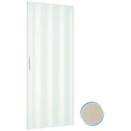 Pinto - Porte accordéons pliante intérieur en kit en pvc mod. Simona Ivoire 1140 82x220 cm