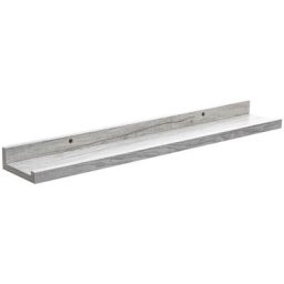 5five - tagère murale 58 cm Fixy effet chêne gris - 5 five simply smart - Noir