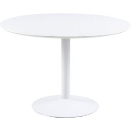 Ibiza Table de salle à manger Ø110 cm, blanc.