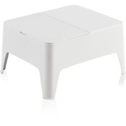 EDM - Table auxiliaire coleur : blanc 58x48x30cm. modèle : alaska sp berner