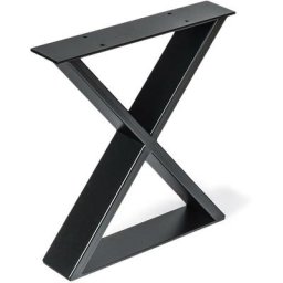Pied de meuble en acier Finition pores noirs Mesures 38080382mm 1 unité - talla