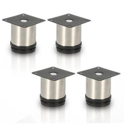 4X Meubles Pieds Plinthe Pieds Commode Pied Cabinet Lit Pieds Hôtel Alu Réglable(60mm) - Hengda