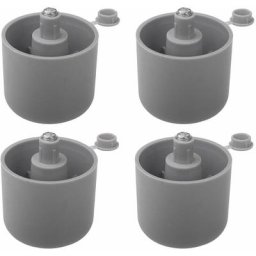 4x Pied de meuble réglable ajustable en plastique Meuble tv Canapé Buffet Armoire Table Lit Bureau