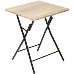 Table pliante 2 places effet bois - 5 five simply smart - Effet bois naturel
