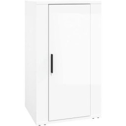 Buffet Blanc brillant 40x33x70 cm Bois d'ingénierie Vidaxl Blanc brillant