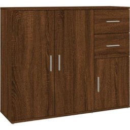 Buffet Chêne marron 91x29,5x75 cm Bois d'ingénierie Vidaxl Chêne marron