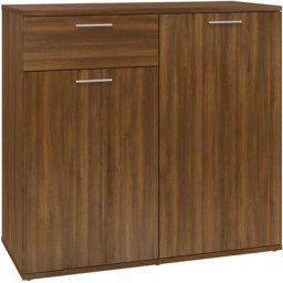 Buffet Chêne marron 80x36x75 cm Bois d'ingénierie vidaXL - Chêne marron