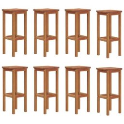 Tabourets de bar lot de 8 bois massif d'acacia Vidaxl n/a