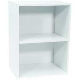 Werkapro - Meuble blanc de rangement 2 niches 54 x 40 x 29cm