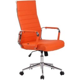 CLP - Fauteuil de bureau Kolumbus similicuir orange