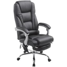 CLP - Fauteuil de bureau Pacific en similicuir avec une fonction massage noir