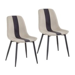 Chaises de Salle à Manger, Chaise cuisine en Tissu avec Pieds en Métal, Salle à Manger (Kaki,Lot de