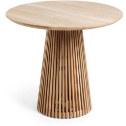Table ronde Jeanette en teck massif ø 90 cm - Naturel - Kave Home