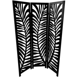Paravent en bois Ewa 2x120x170cm 7house Noir