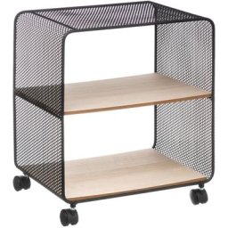 Étagère à roulettes 2 cases noir - 5 five simply smart - Noir