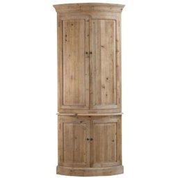 Buffet d'angle haut en bois recyclé Garance - Marron
