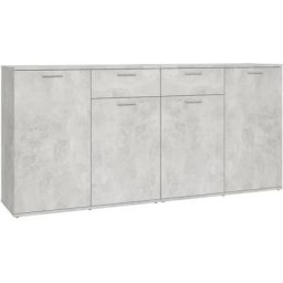 Buffet Gris béton 160x36x75 cm Aggloméré Vidaxl Gris béton