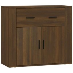 Buffet Chêne marron 80x33x70 cm Bois d'ingénierie vidaXL - Chêne marron